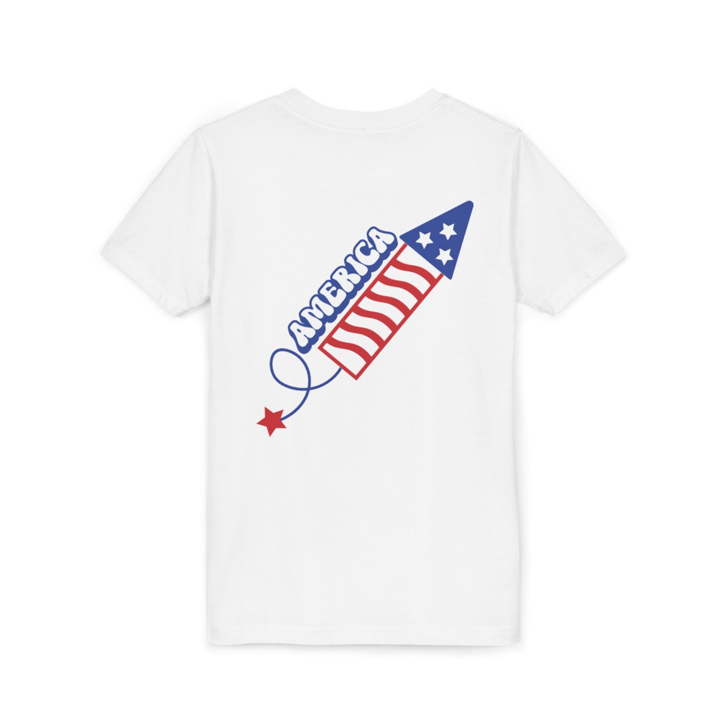 Youth Tee — Patriotic 4th of July Firework Rocket Tee (America)