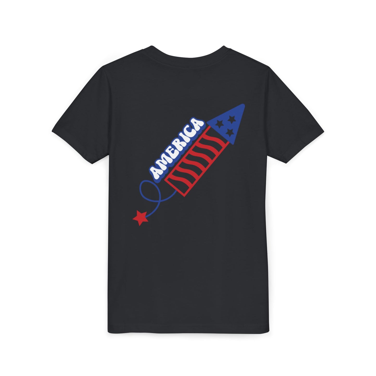 Youth Tee — Patriotic 4th of July Firework Rocket Tee (America)