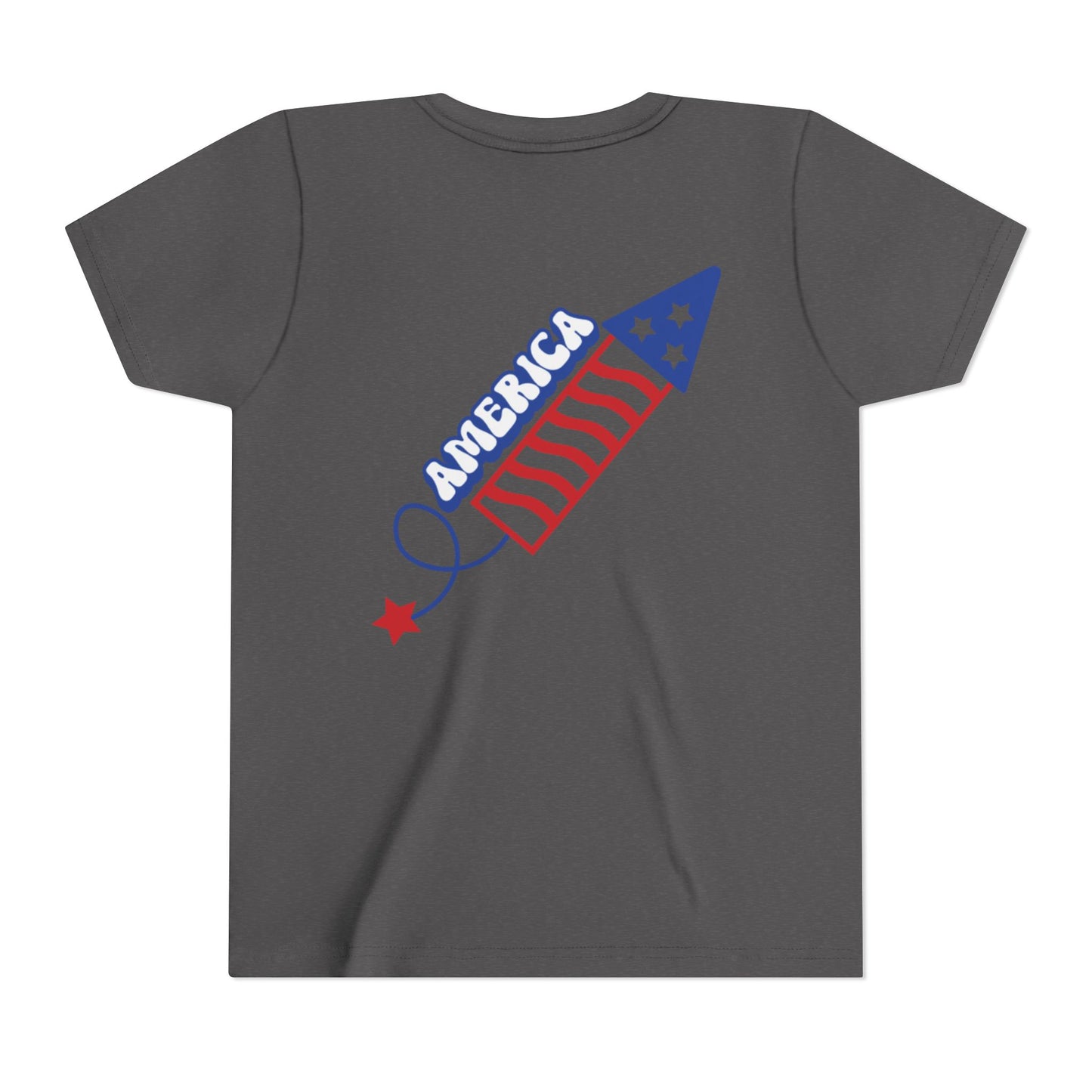 Youth Tee — Patriotic 4th of July Firework Rocket Tee (America)