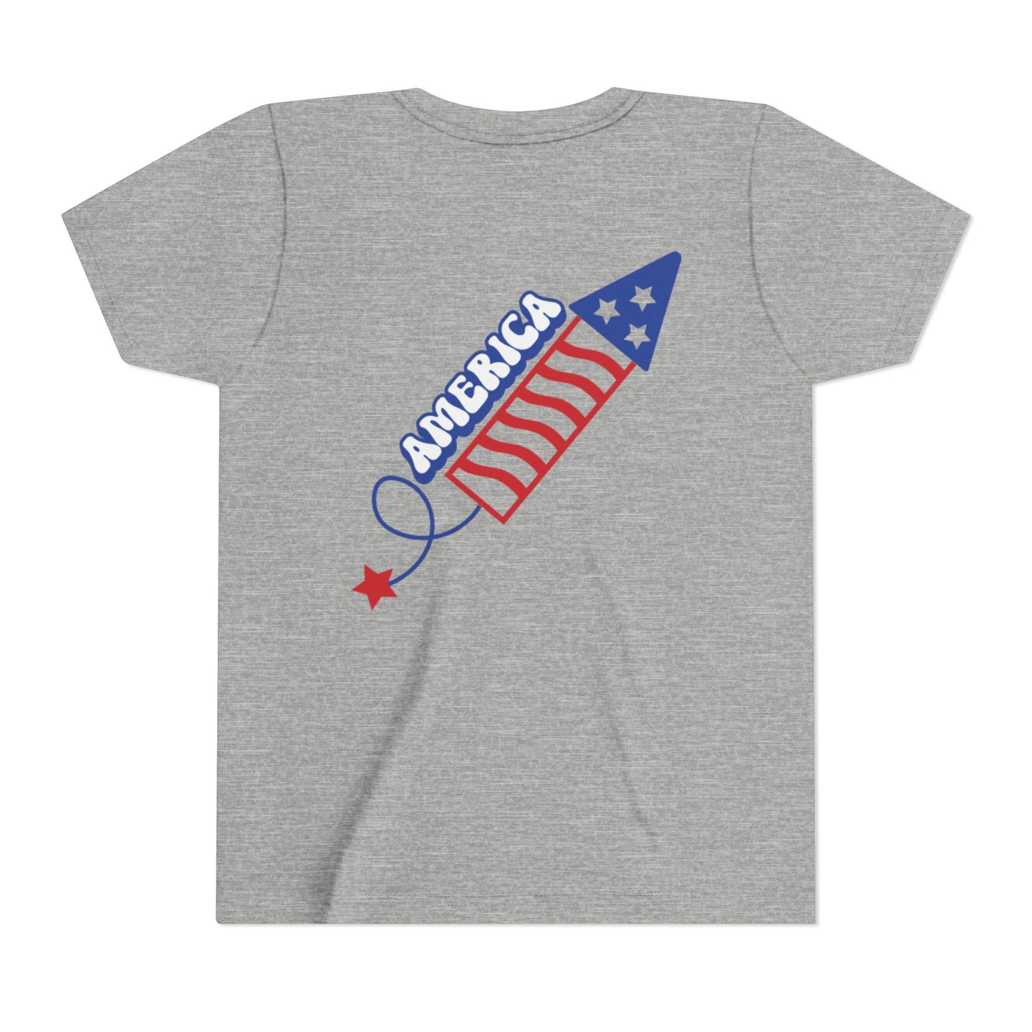 Youth Tee — Patriotic 4th of July Firework Rocket Tee (America)