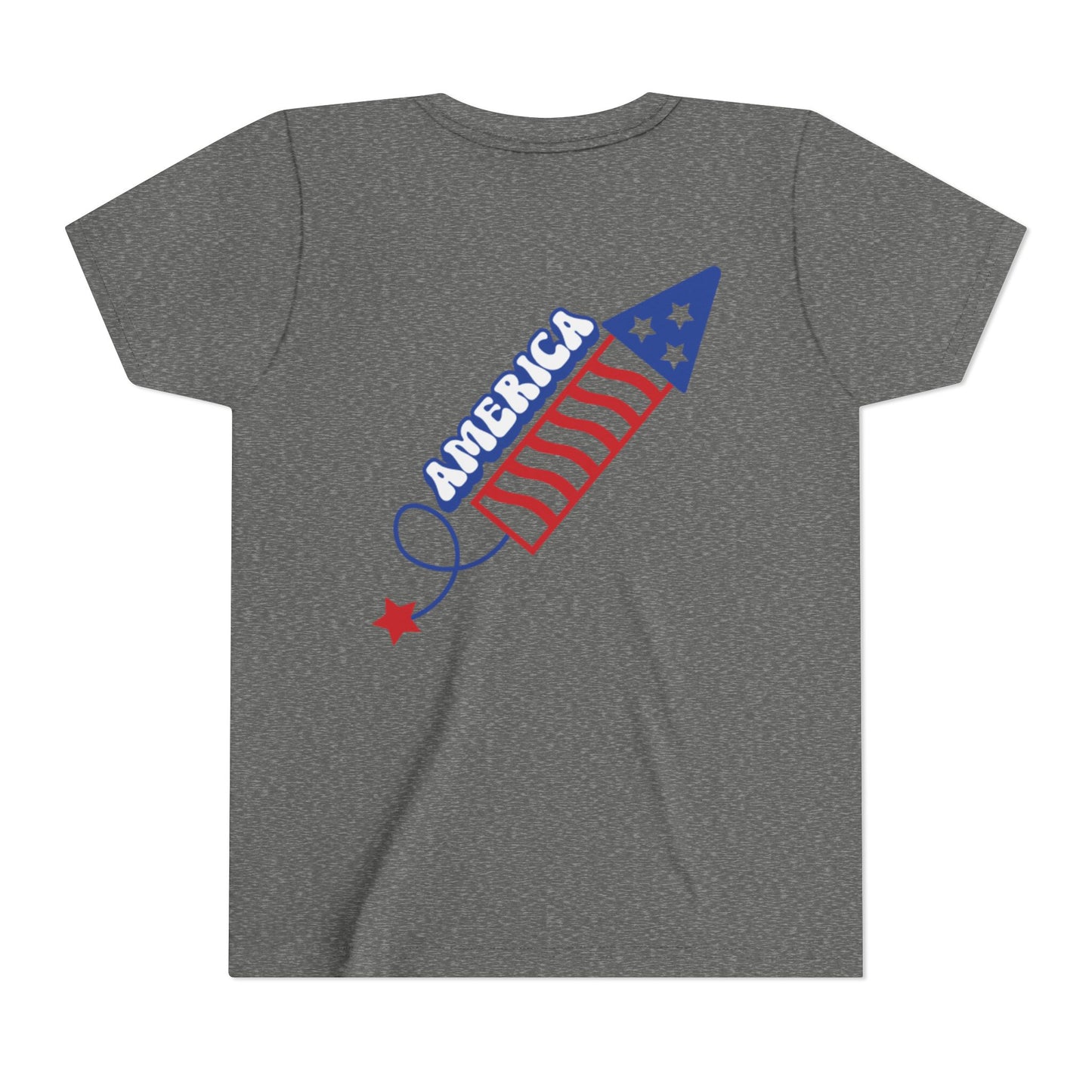 Youth Tee — Patriotic 4th of July Firework Rocket Tee (America)