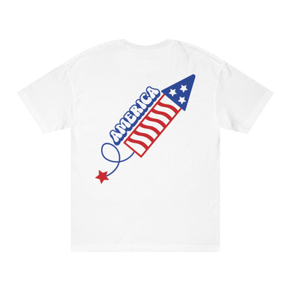 4th of July Firework Tee — "America" Patriotic T-Shirt