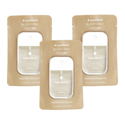 Touchland Hydrating Hand Sanitizer Spray – Confetti Cake Trio Set, Dye Free – 3 x 1 FL OZ Travel Size Mists