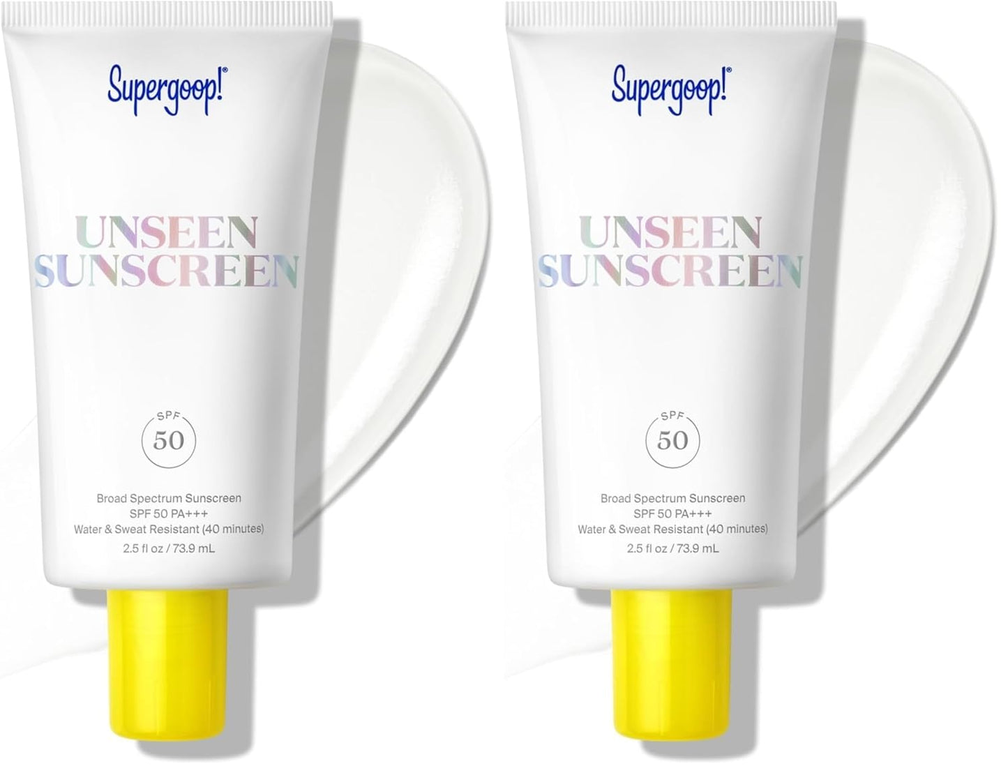 Supergoop! Unseen Sunscreen - Clear & Invisible Face Sunscreen + Broad Spectrum + Makeup-Gripping Primer - Weightless, Scentless, Oil Free - For All Skin Types & Tones