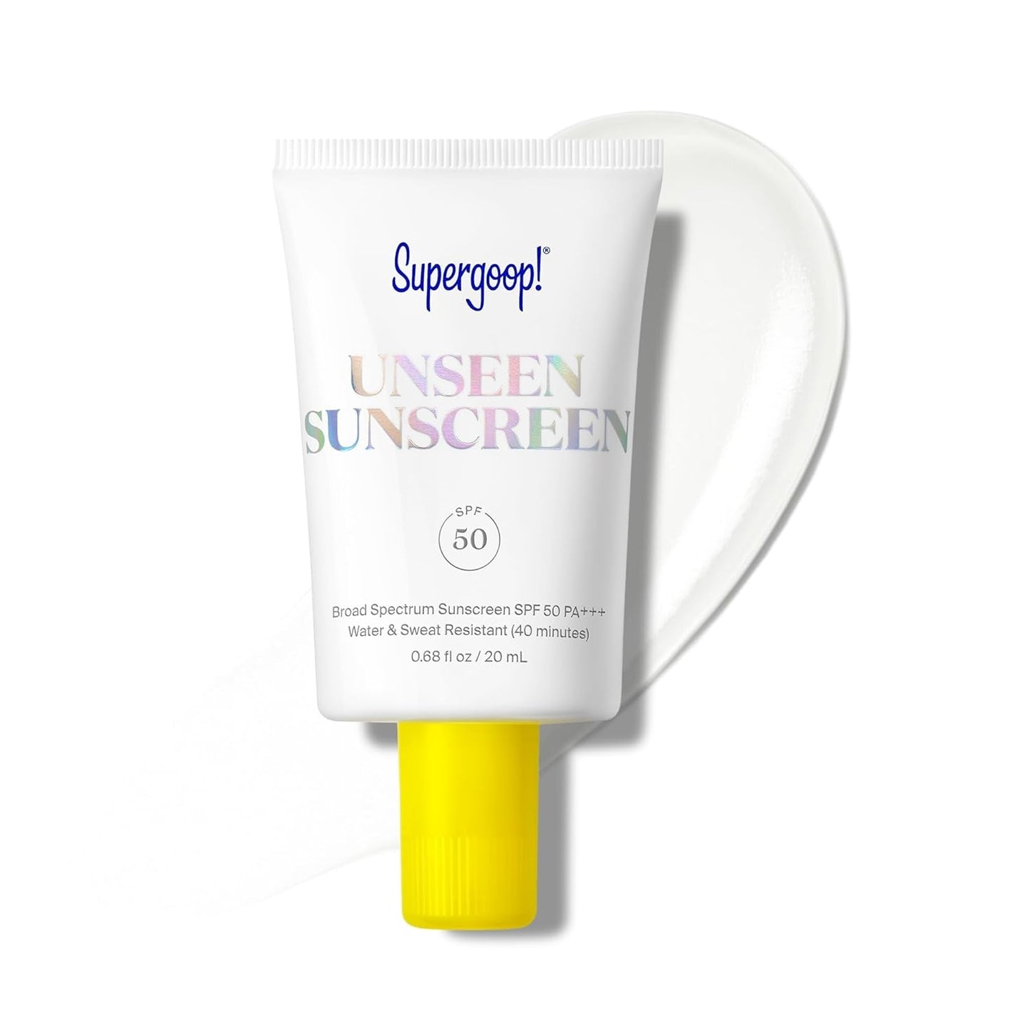 Supergoop! Unseen Sunscreen - Clear & Invisible Face Sunscreen + Broad Spectrum + Makeup-Gripping Primer - Weightless, Scentless, Oil Free - For All Skin Types & Tones