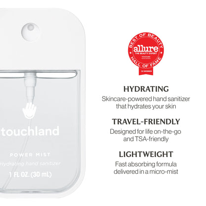 Touchland Hydrating Hand Sanitizer Spray – Confetti Cake Trio Set, Dye Free – 3 x 1 FL OZ Travel Size Mists