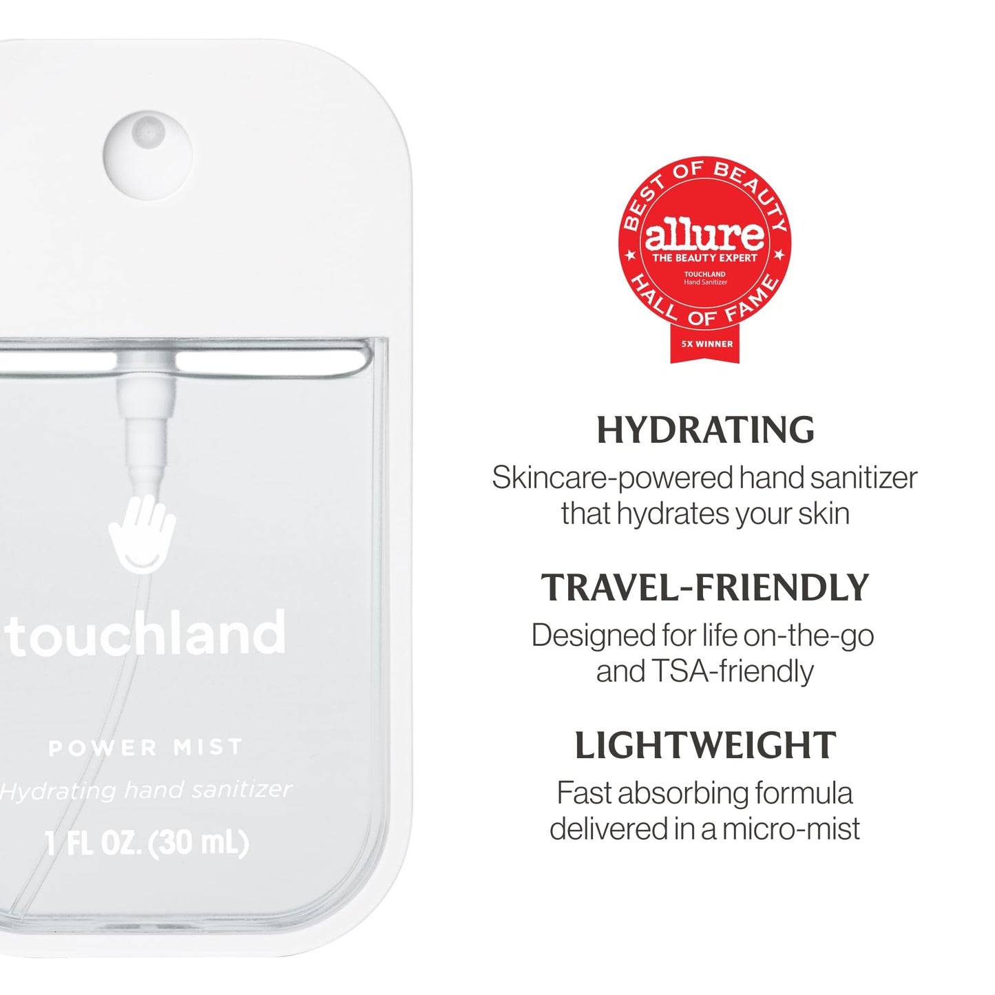 Touchland Hydrating Hand Sanitizer Spray – Confetti Cake Trio Set, Dye Free – 3 x 1 FL OZ Travel Size Mists