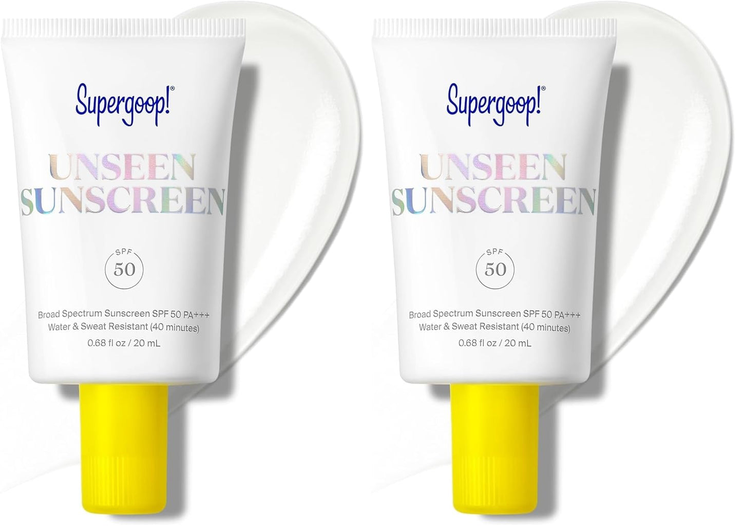 Supergoop! Unseen Sunscreen - Clear & Invisible Face Sunscreen + Broad Spectrum + Makeup-Gripping Primer - Weightless, Scentless, Oil Free - For All Skin Types & Tones