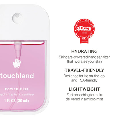 Touchland Hydrating Hand Sanitizer Spray – Confetti Cake Trio Set, Dye Free – 3 x 1 FL OZ Travel Size Mists