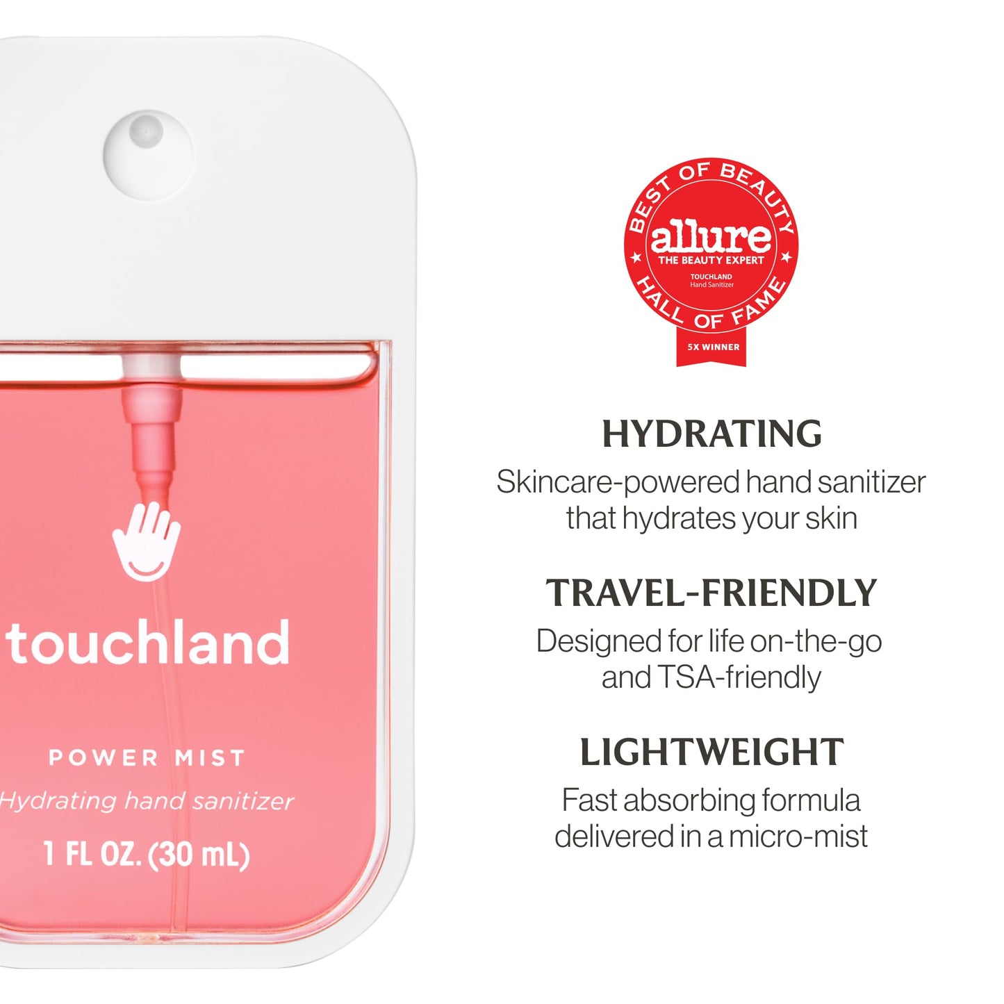 Touchland Hydrating Hand Sanitizer Spray – Confetti Cake Trio Set, Dye Free – 3 x 1 FL OZ Travel Size Mists
