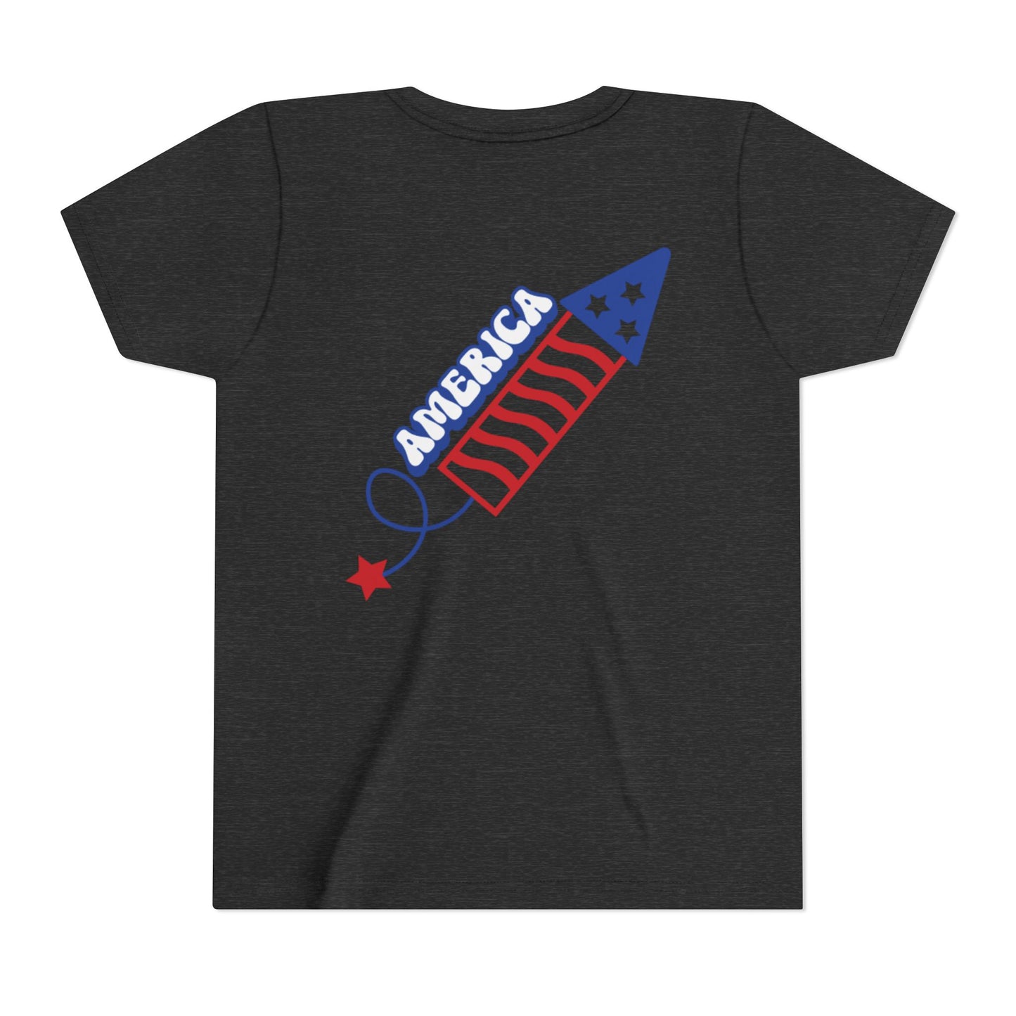 Youth Tee — Patriotic 4th of July Firework Rocket Tee (America)