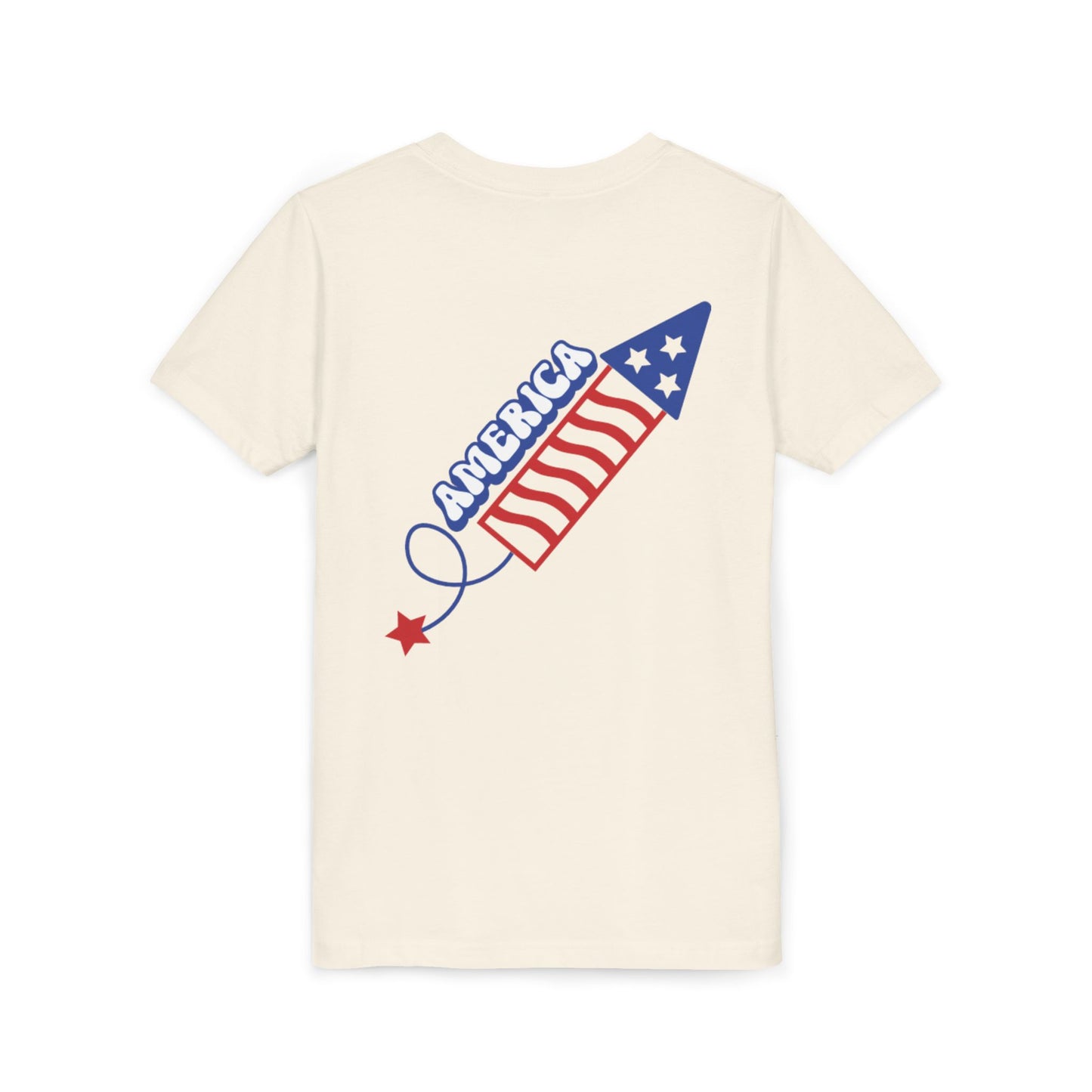 Youth Tee — Patriotic 4th of July Firework Rocket Tee (America)