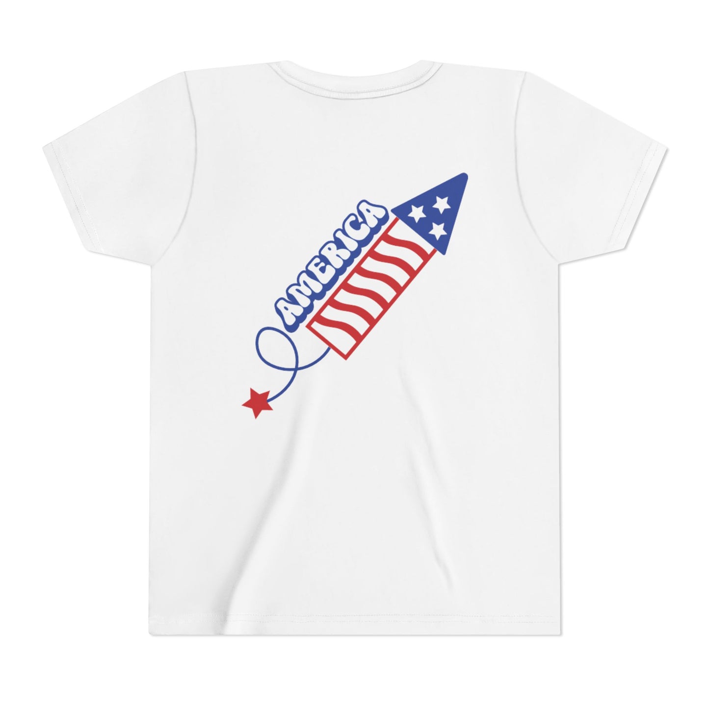 Youth Tee — Patriotic 4th of July Firework Rocket Tee (America)