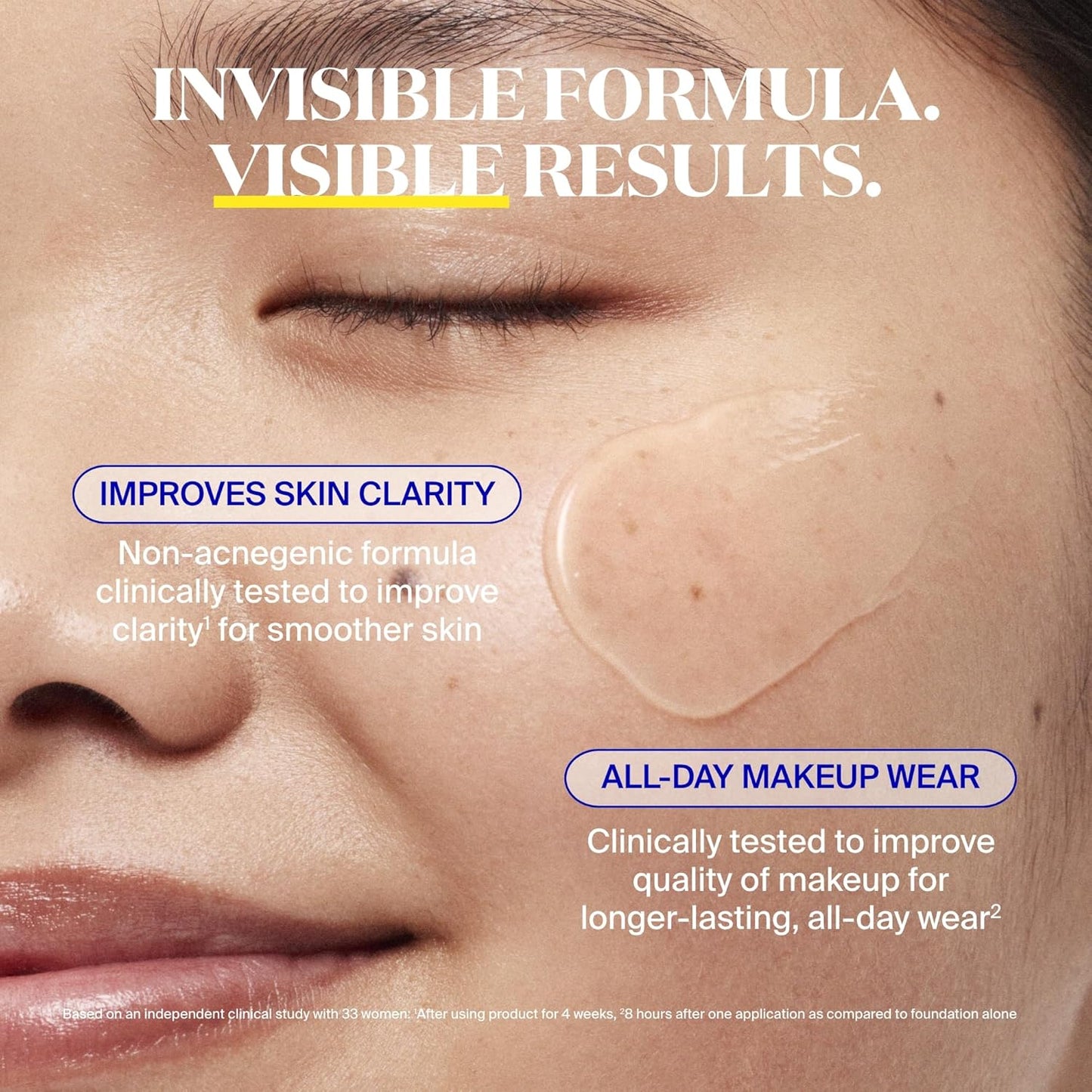 Supergoop! Unseen Sunscreen - Clear & Invisible Face Sunscreen + Broad Spectrum + Makeup-Gripping Primer - Weightless, Scentless, Oil Free - For All Skin Types & Tones
