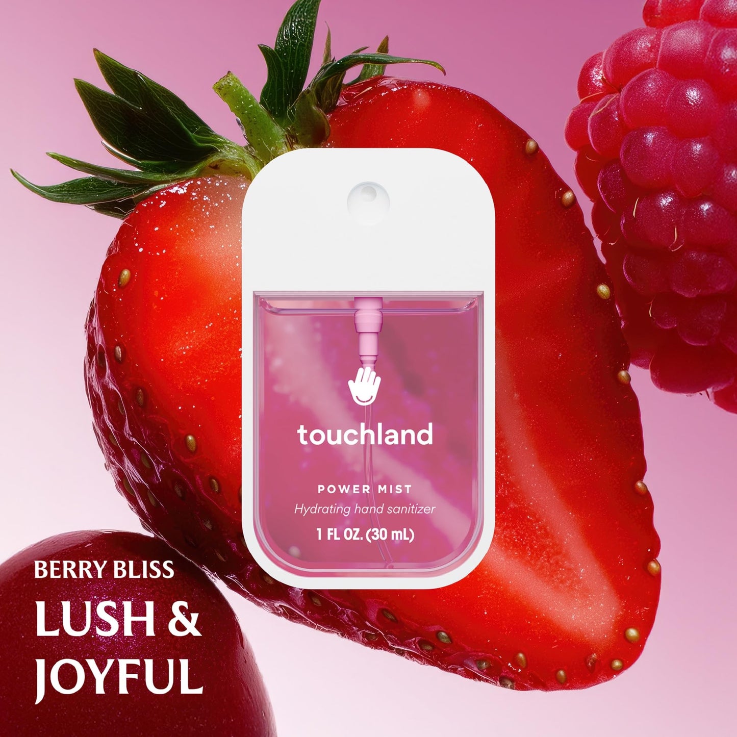 Touchland Hydrating Hand Sanitizer Spray – Confetti Cake Trio Set, Dye Free – 3 x 1 FL OZ Travel Size Mists