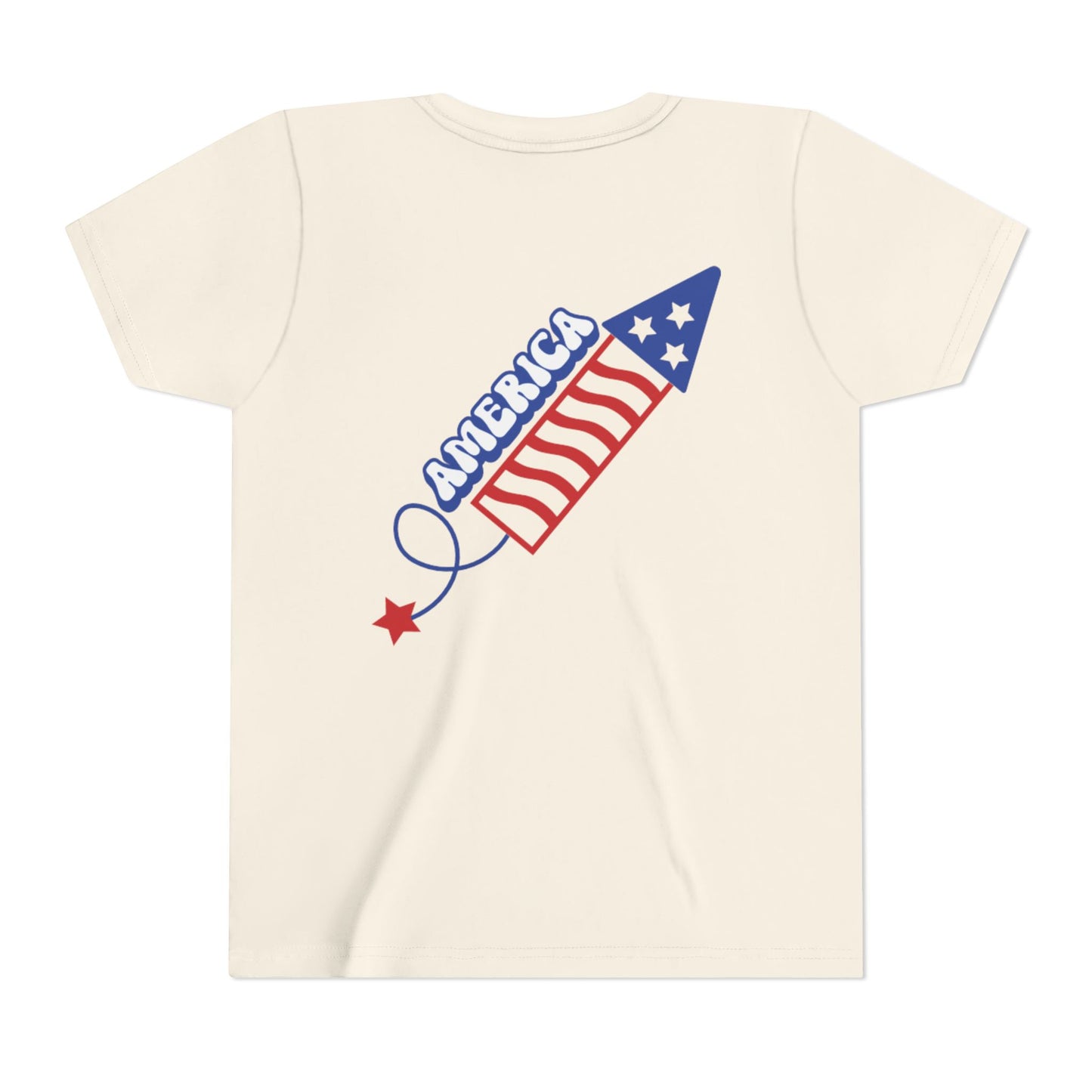 Youth Tee — Patriotic 4th of July Firework Rocket Tee (America)