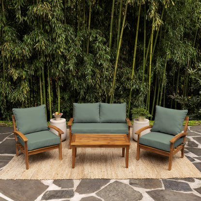 Arden Outdoor Loveseat Cushion Set, 48 x 24, Water Repellent, Fade Resistant, Cushion Set for Couch, Bench, and Swing, Black Cabana Stripe