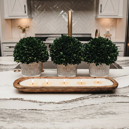 5-Wick Dough Bowl Soy Candle - By The Fire